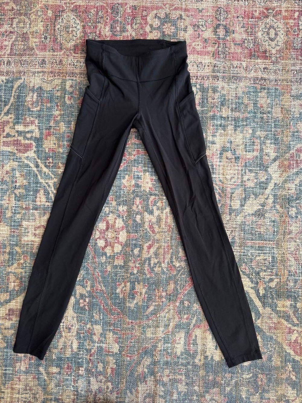 lululemon athletica Black High-Rise Leggings with Side Pockets